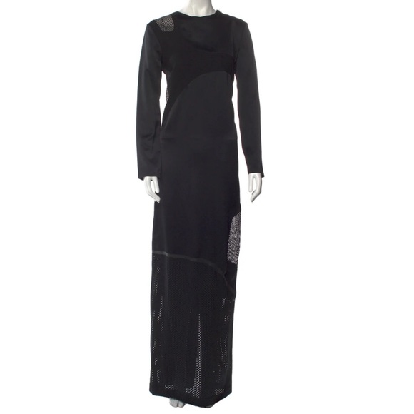 AUTH Alexander Wang Long Silky Dress Gown Black - Picture 1 of 8